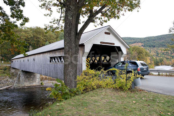 Вермонт покрытый моста исторический новых Англии Сток-фото © ArenaCreative