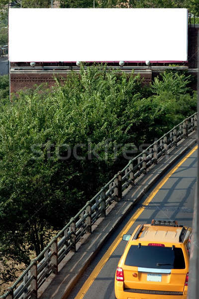 üres város óriásplakát városi autópálya hirdetés Stock fotó © ArenaCreative