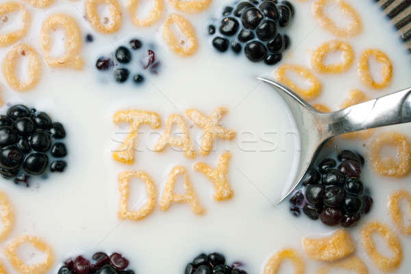 Tax Day Cereal Letters Stock photo © ArenaCreative