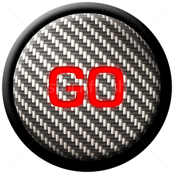 Carbon Fiber GO Button Stock photo © ArenaCreative