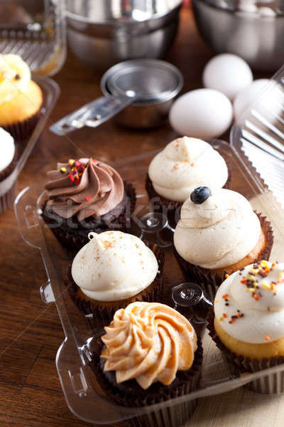 Fancy Cupcakes Packaged Stock photo © ArenaCreative