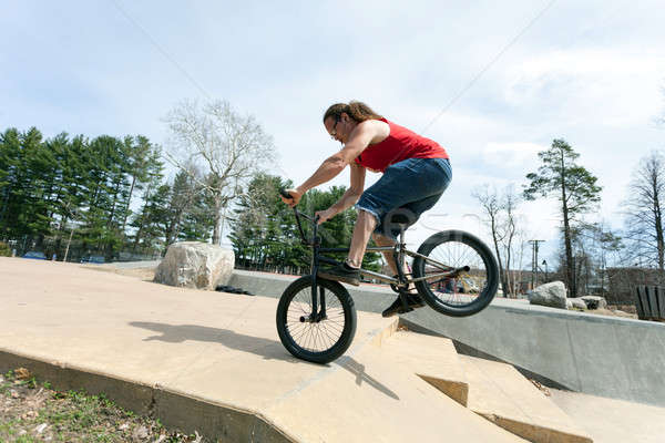 BMX Rider Doing Tricks Stock photo © arenacreative