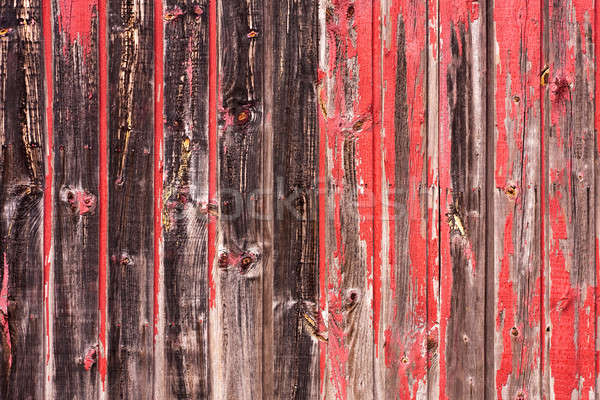 Red Painted Wood Paneling Stock photo © ArenaCreative
