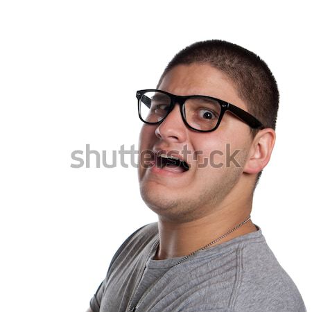 Scared Teenage Young Man Stock photo © ArenaCreative