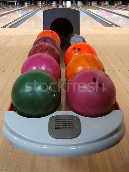 Colorful Bowling Balls Stock photo © ArenaCreative