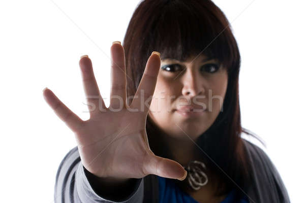 Woman Saying STOP Stock photo © ArenaCreative