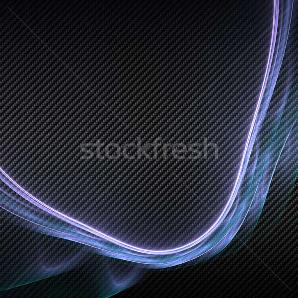 Abstract Plasma over Carbon Fiber Stock photo © ArenaCreative