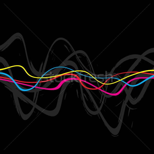 линия вектора аннотация макет волнистый цвета Сток-фото © ArenaCreative