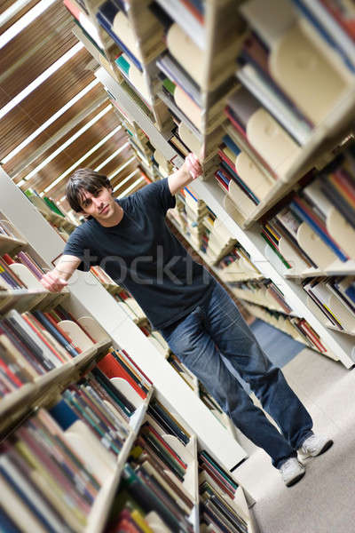 Young Man at the Library Stock photo © ArenaCreative