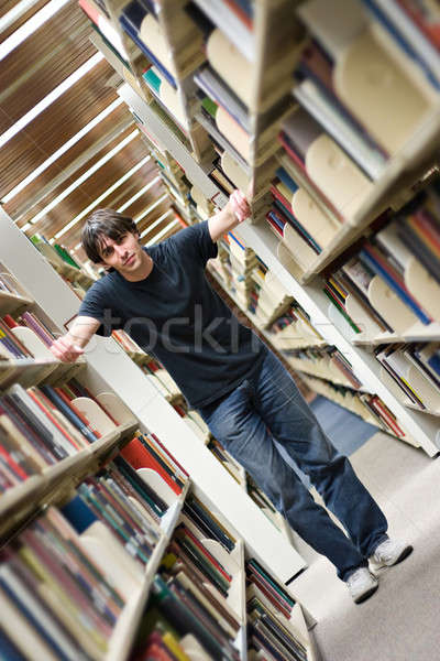 Young Man at the Library Stock photo © ArenaCreative