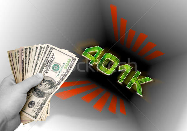 Dob pénz nyugdíjalap illusztráció kéz megtakarított pénz Stock fotó © ArenaCreative