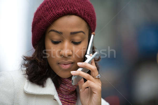 Woman On Her Cell Phone Stock photo © ArenaCreative