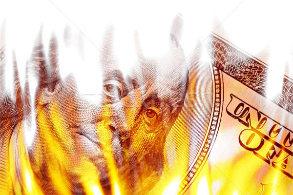 Money Ablaze in Flames Stock photo © ArenaCreative