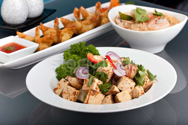 Friss thai étel szép válogatás előételek körítés Stock fotó © ArenaCreative