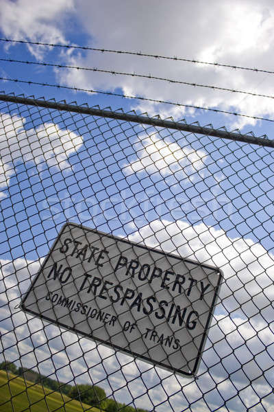 Stock photo: No Trespassing Sign