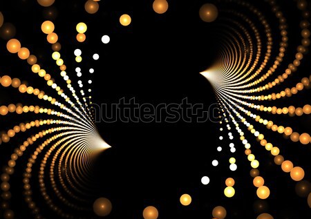 Golden Fractal Dots Stock photo © ArenaCreative