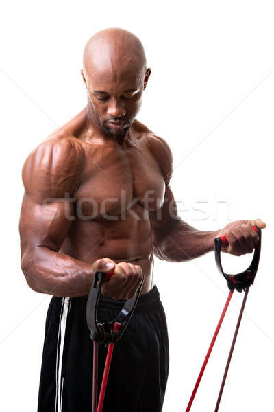 Stockfoto: Weerstand · band · opleiding · lichaam · bouwer