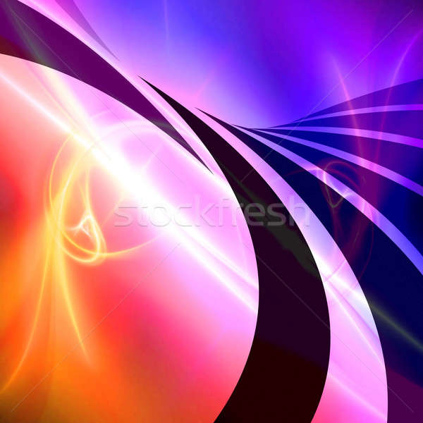 Colorful Swoosh Layout Stock photo © ArenaCreative