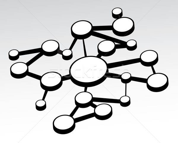 Vuota networking diagramma di flusso vettore diagramma utile Foto d'archivio © ArenaCreative