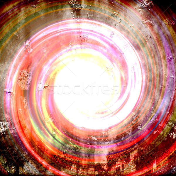 Colorato vortice abstract tunnel luminoso Foto d'archivio © ArenaCreative