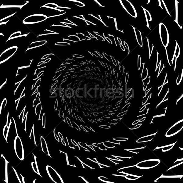 3D Spiraling Typography Stock photo © ArenaCreative