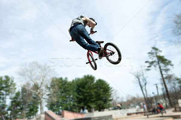 BMX Rider Jumping Stock photo © arenacreative
