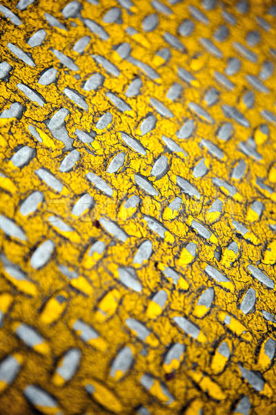 Yellow Diamond Plate Metal Stock photo © ArenaCreative