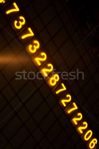 Stock photo: Digital Glowing Numbers