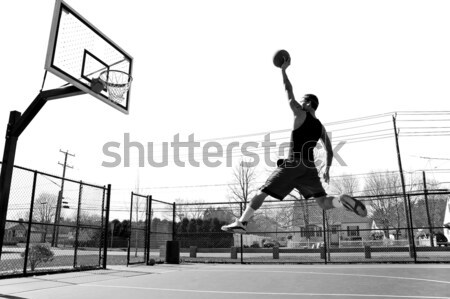 Basketball Dunk Outdoors Stock photo © arenacreative