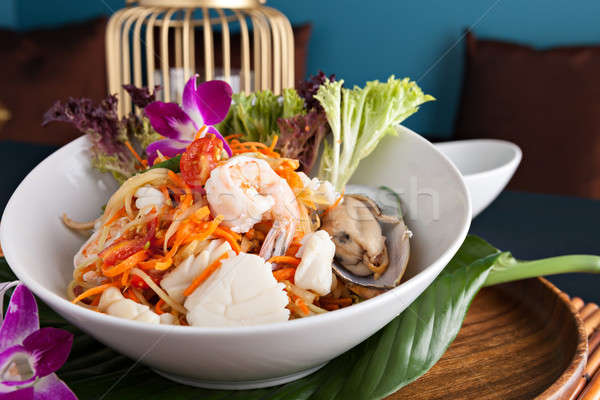 Thai frutti di mare insalata tradizionale piatto Foto d'archivio © arenacreative