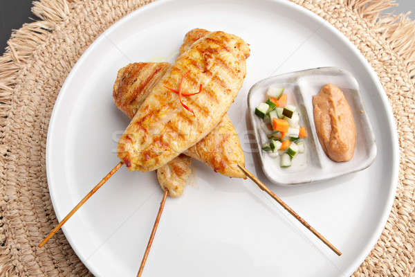 Chicken Satay Stock photo © ArenaCreative