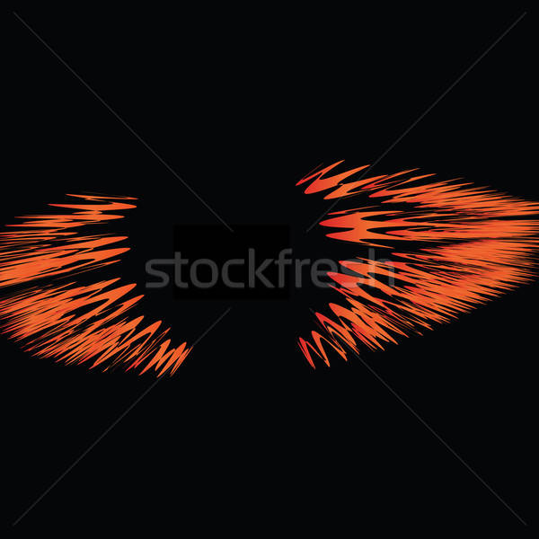 Ateşli kırmızı düzen bo vektör Stok fotoğraf © ArenaCreative
