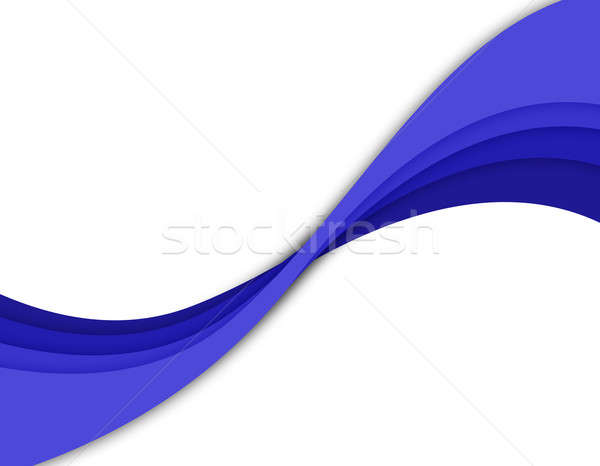 抽象的な 青 波状の レイアウト ストックフォト © ArenaCreative