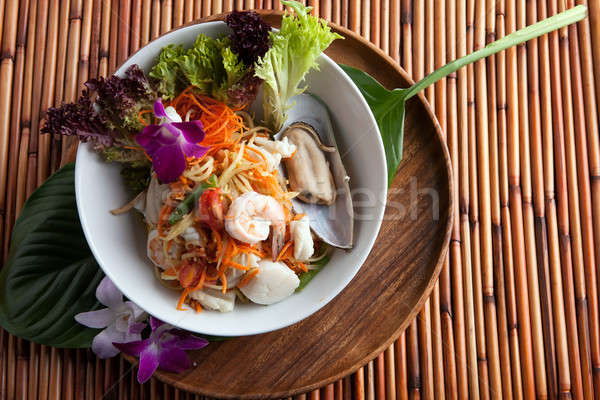 Thai frutti di mare insalata tradizionale piatto Foto d'archivio © arenacreative