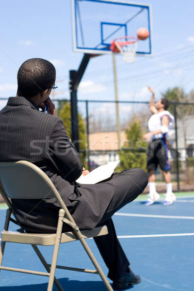 Baloncesto explorar entrenador atleta hombre deporte Foto stock © ArenaCreative