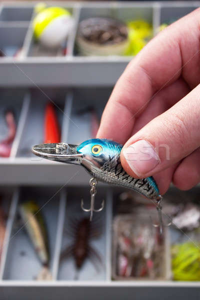 Fisherman Choosing a Lure Stock photo © ArenaCreative