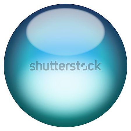 Vetroso 3D pulsante sfera isolato bianco Foto d'archivio © ArenaCreative