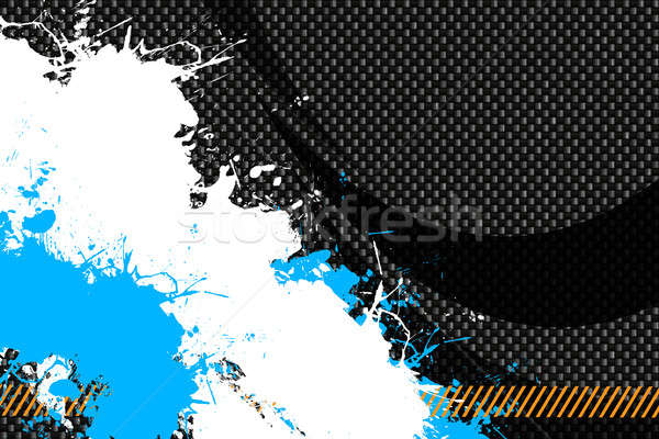 Fibra di carbonio vernice layout pericolo splatter Foto d'archivio © ArenaCreative