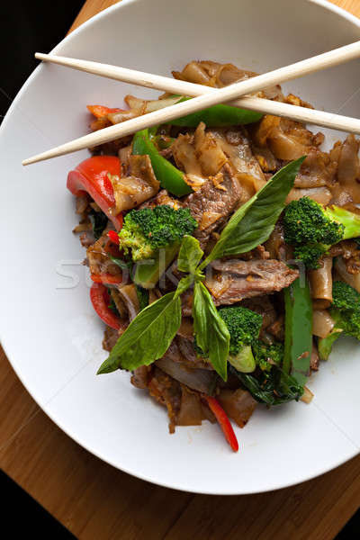 Drunken Noodle Thai Food Stock photo © arenacreative
