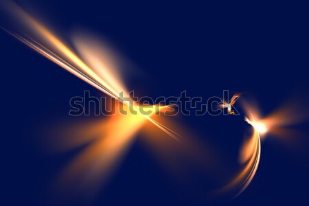 Fiery Glowing Fractal Abstract Stock photo © ArenaCreative