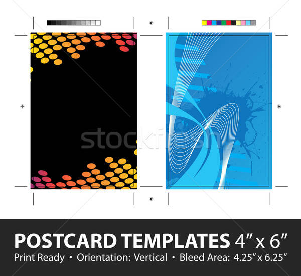 Postcard Template Designs with Copyspace Stock photo © ArenaCreative