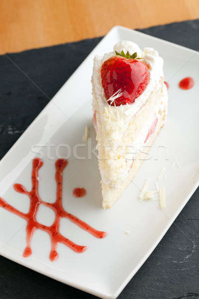 Gourmet Strawberry Shortcake Stock photo © arenacreative