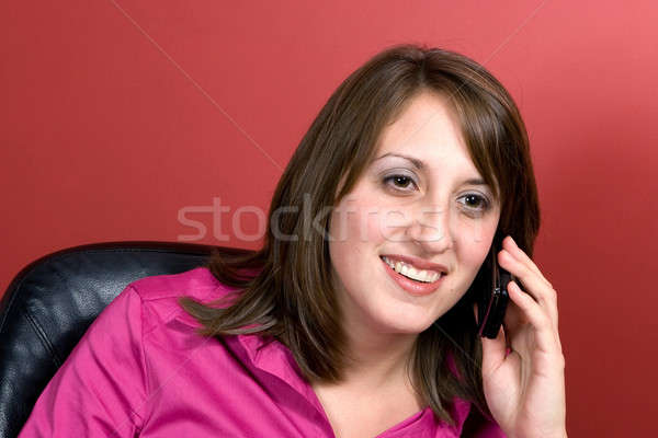 Business Woman Talks On Her Cell Phone Stock photo © ArenaCreative