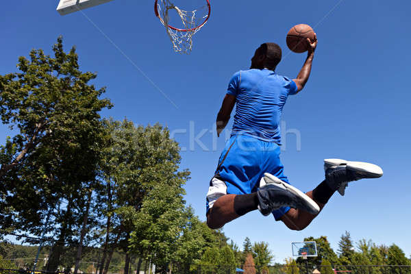 человека баскетбол молодые вождения небе Сток-фото © ArenaCreative