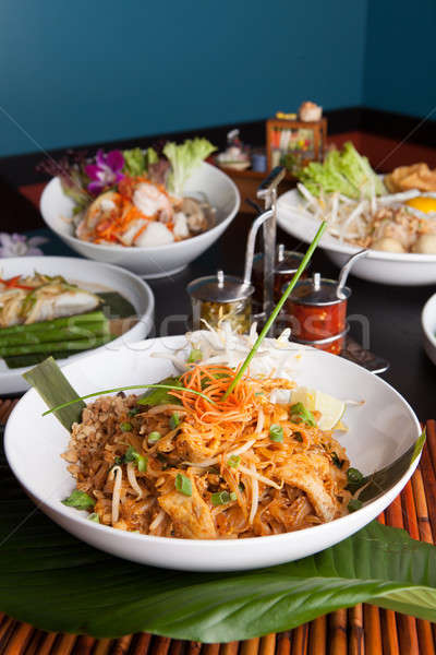 Chicken Pad Thai Dish Stock photo © arenacreative