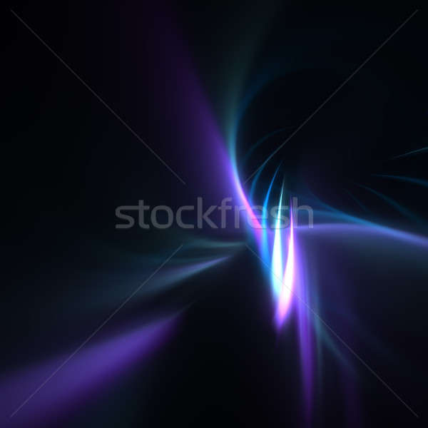 Blue Fractal Plasma Background Stock photo © ArenaCreative