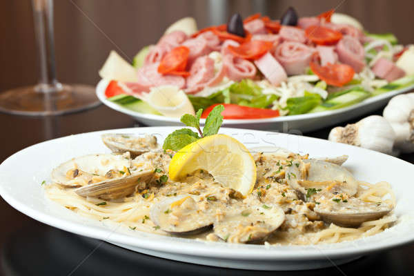 Pasta with Clams Dish Stock photo © ArenaCreative
