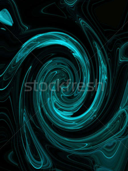 スパイラル 渦 青 水 抽象的な 光 ストックフォト © ArenaCreative