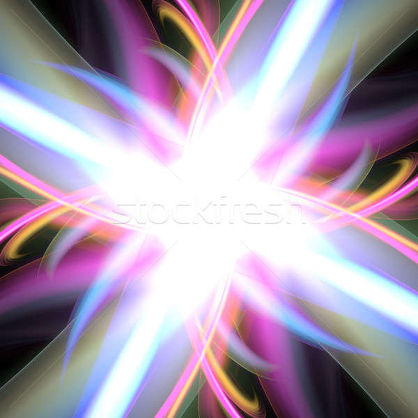 Luminos curcubeu semnal luminos colorat fractal Imagine de stoc © ArenaCreative