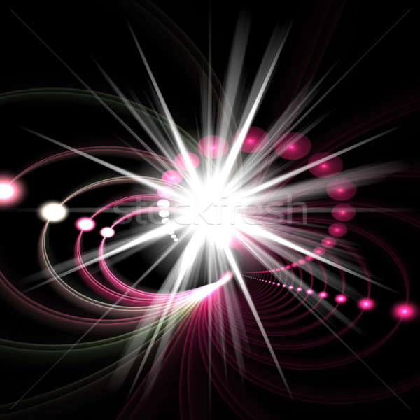 Star fractal abstract draaikolk exemplaar ruimte Stockfoto © ArenaCreative